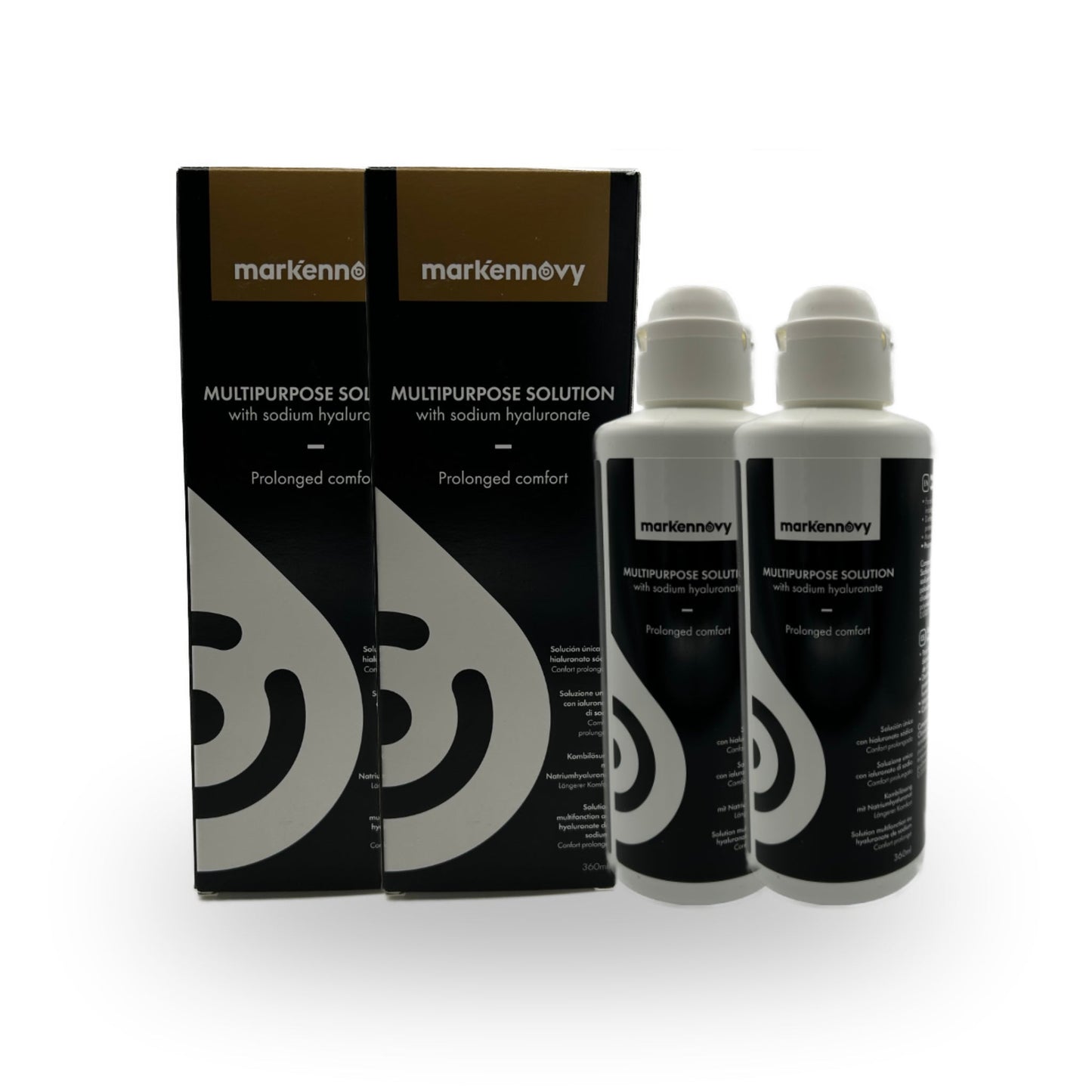 Markennovy Multipurpose Solução Única 360ml - EyeStyle - Pack 2